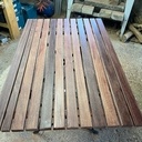 Table en fer forgé et cumaru