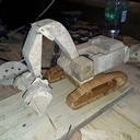 Wooden Pelle liehberr en frêne