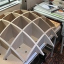 Bibliothèque sphérique type "Tyco" de Manfredo Massironi