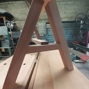 Banc de sciage et tréteaux bas