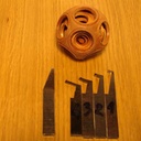 Tournage boule de 52 mm