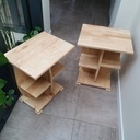 Table de nuit originale en frêne