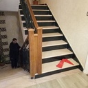 Main courante et poteau