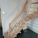 Escalier deux quarts tournants: de la maquette à la réalité