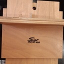 Gabarit à queues droites pour défonceuse sous table