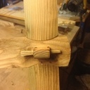 Étagère assemblage CNC "Oval Shouldered Halving"  avec clé