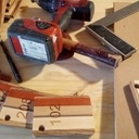 Porte clés custom made pour hôtel en bois exotique,  gravure laser