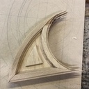 Maquette d’imposte cintrée