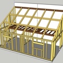 Garage ossature bois