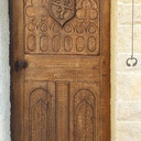 Porte d'entrèe style Renaissance en chêne