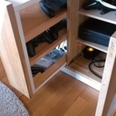 Meuble tv-hifi - chêne/blanc