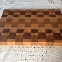 Grande planche à découper en bois de bout