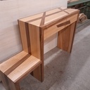 Console en frêne et noyer