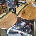 Table basse plateau pivotant