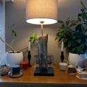 Lampe en bois flotté