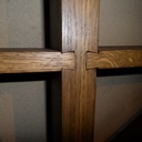 Assemblage tablettes / montants en queue d'aronde