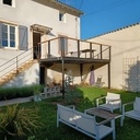 Terrasse sur pilotis métal et bois