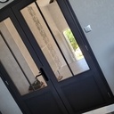 Porte verrière en frêne.