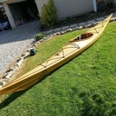 Kayak de mer en strip planking