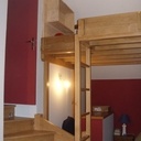 Escalier avec mezzanine