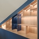 Bibliothèque sous pente