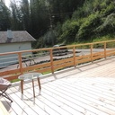 Terrasse et carport en un