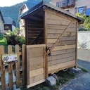 Cabanon de jardin range poussette