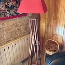 Lampadaire en sapelli