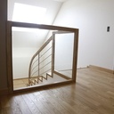 Habillage d'un escalier béton et création d'un garde corps