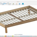 Cadre de lit en chêne