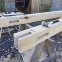 Préau en chataignier