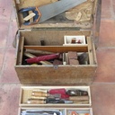 Restauration et agencement d'une caisse à outils de menuisier