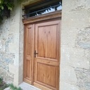Porte d'entrée en chêne
