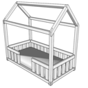 Lit cabane Montessori