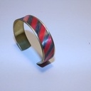 Nouveaux bijoux en laiton er marqueterie de paille