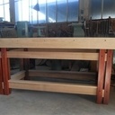 Etabli en chêne, padouk et composite