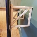 Support mural TV basculant