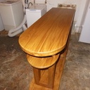 Bar Américain en chêne pour petit logement