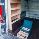 Rangements et Plancher pour camion de travail.