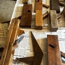 Lot de 26 rabots ancients