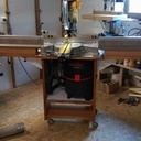 Meuble pour radial avec rallonges