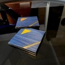 Dessous de verre - marqueterie moderne