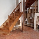 Restauration escalier + bibliothèque