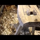 Banc d'âne spécial (spoon mule) avec étau à pieds