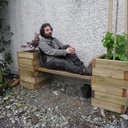 Le banc-jardinière de l'atelier