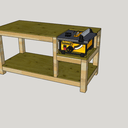 Etabli pour scie sur table