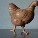 Poule naine wyandote