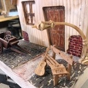 Nichoir maison de fée musicienne