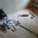 Tomettes en bois de bout de mélèze