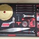 Meuble de rangement pour accessoires de combiné toupie-scie